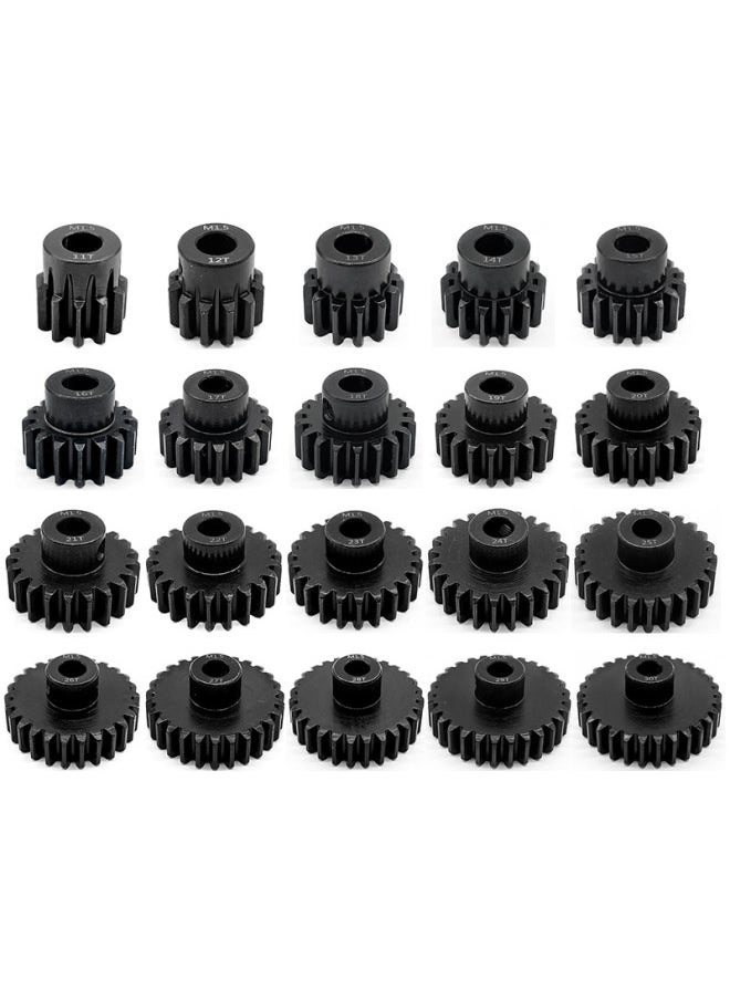 Generic Remote Control Car Gear M1.5 Modulus 8.0 Inner Hole Chrome Steel 11-30T Motor Tooth With M5 Machine Screw-Color:22T  - Image 2