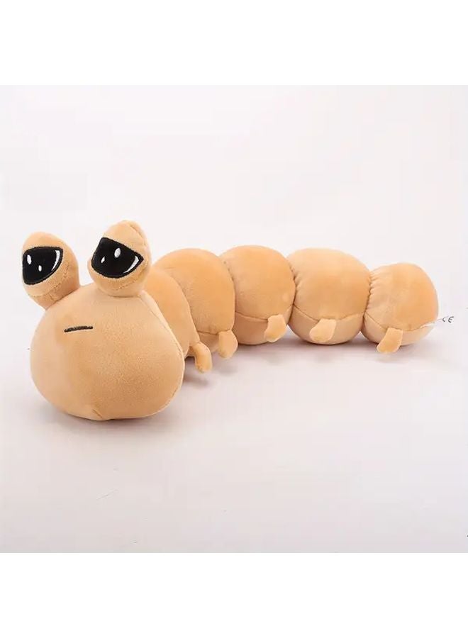 Light Brown Big Eyed Alien Plush Toy Soft Cuddly Stuffed Animal For Halloween Christmas Gifts - Image 2