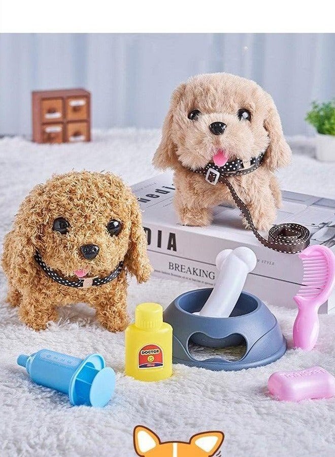 Children's Toys, Cute Pet Dogs And Dog Cages, Walking Calls, Electronic Toys, Interactive Birthday Gifts For Children And Babies, Made Of High-Quality Plush Materials, Comfortable And Soft, Smooth A - Image 5