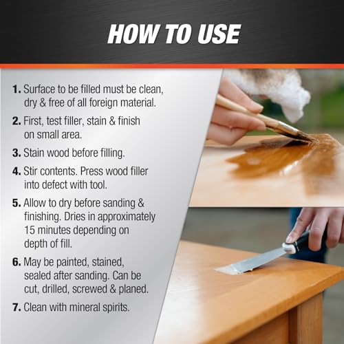 DAP Plastic Wood Solvent-Based Professional Wood Filler, Natural, 1.87 oz (7079821500) - Image 4