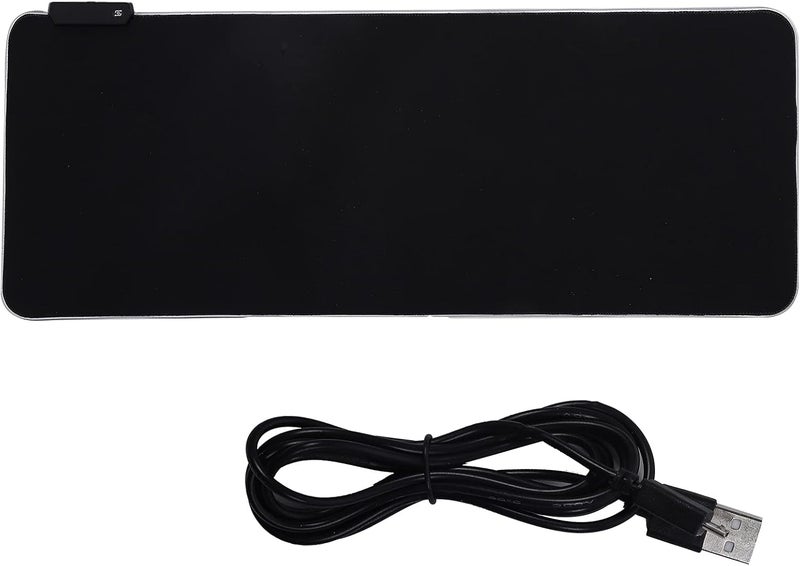 RGB LED Pad, USB Interface Gaming Mat with Thick ase, 7 Color Breathing and PC Laptop Notebook, Non Slip - Image 1