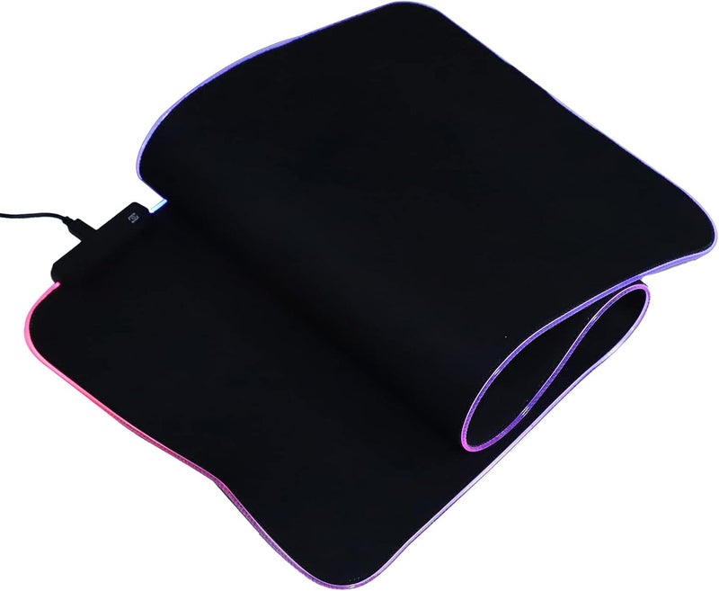 RGB LED Pad, USB Interface Gaming Mat with Thick ase, 7 Color Breathing and PC Laptop Notebook, Non Slip - Image 5