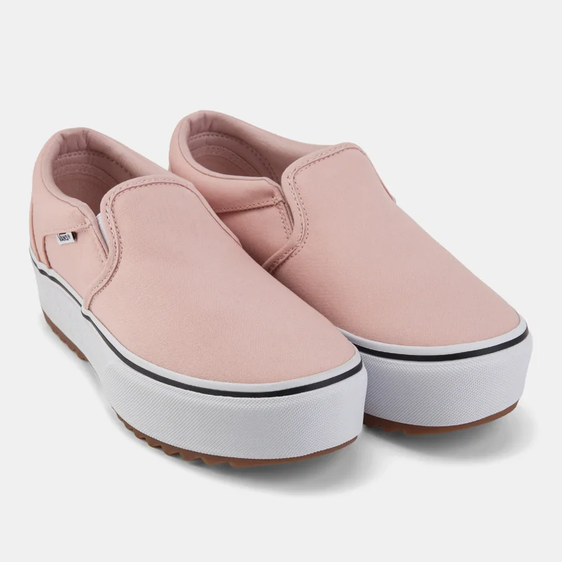 Vans Blush Pink Women's Authentic Slip-On Platform Shoes  | Best Price UAE