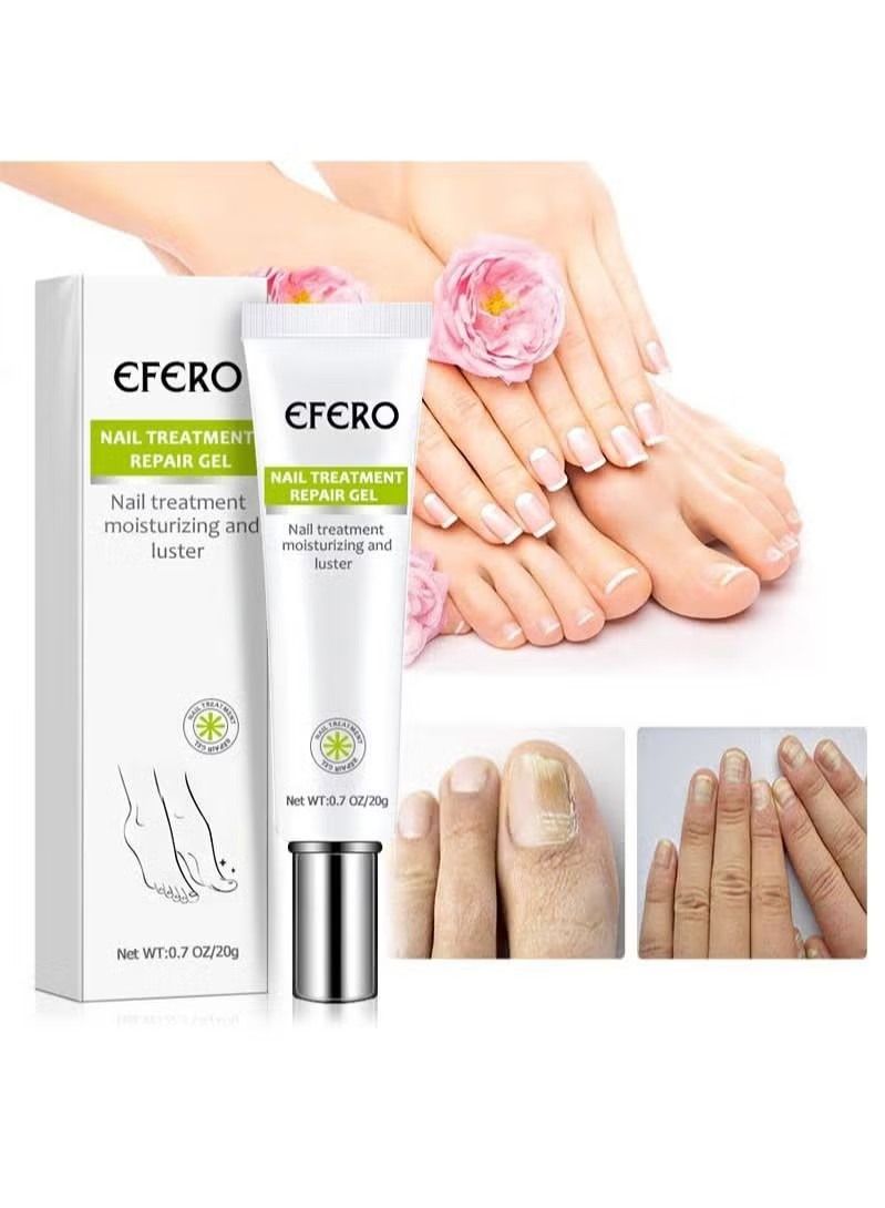 efero Nail Treatment Repairing Gel Nail Repairing Gel Eliminates 99.9% of Fungus & Bacterial Infections in Hand & Toe Nails Nail Damage Repair & for Healthy Nails for Men & Women 20g - Image 2