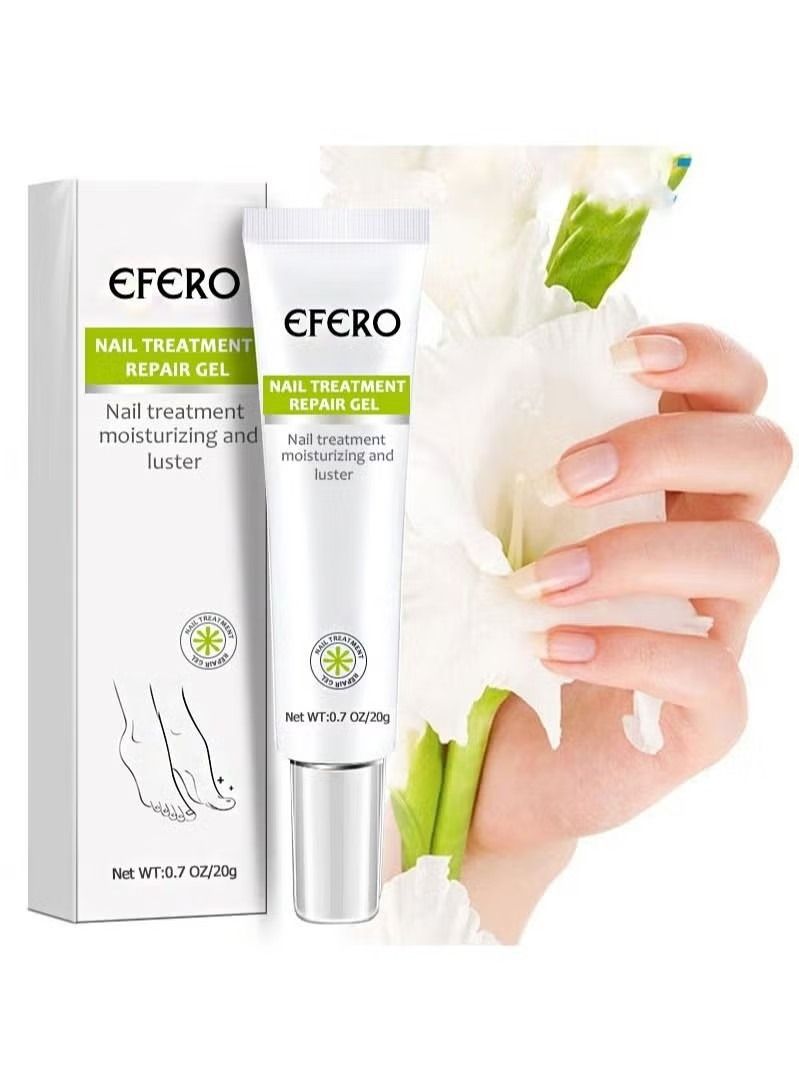 efero Nail Treatment Repairing Gel Nail Repairing Gel Eliminates 99.9% of Fungus & Bacterial Infections in Hand & Toe Nails Nail Damage Repair & for Healthy Nails for Men & Women 20g - Image 1