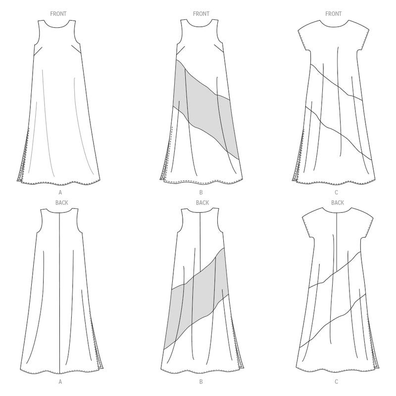 Simplicity U06229A New Look Easy to Sew Misses' Sleeveless Dress Sewing Patterns Kit, Code 6229, Sizes 8-18 - Image 3