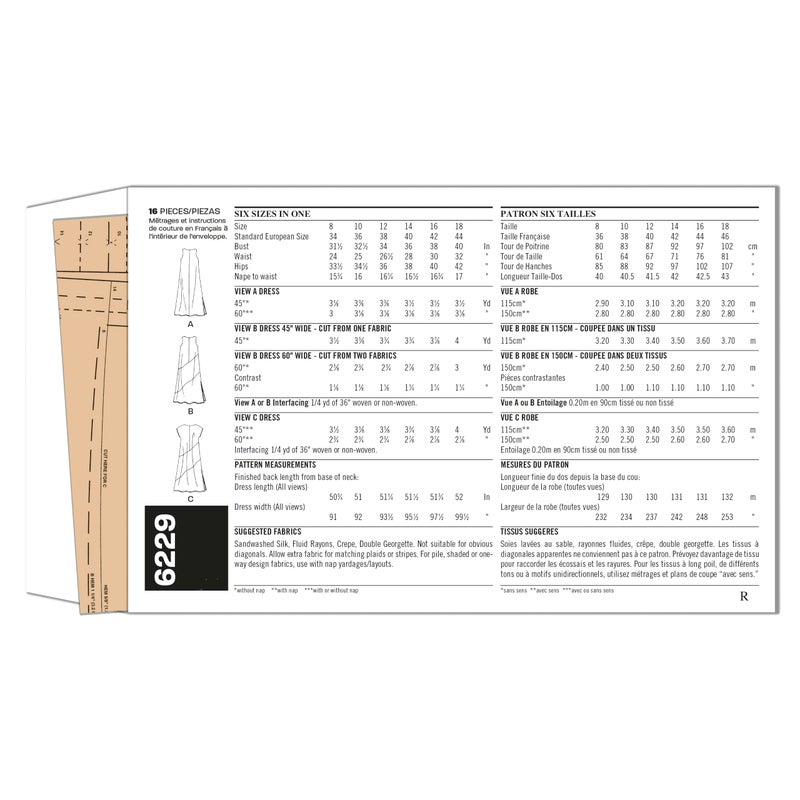 Simplicity U06229A New Look Easy to Sew Misses' Sleeveless Dress Sewing Patterns Kit, Code 6229, Sizes 8-18 - Image 2