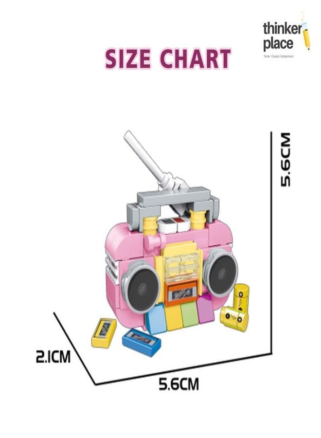 ThinkerPlace STEM Home Appliance Radio Building Blocks Set (91 Pcs) | DIY Kitchen & Pretend Play Toy for Kids 6+ Years (Boys & Girls) | Educational Role Play Creativity Toy - Image 5