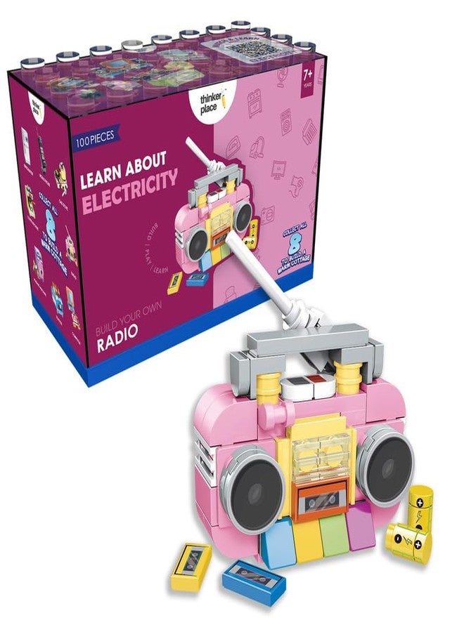 ThinkerPlace STEM Home Appliance Radio Building Blocks Set (91 Pcs) | DIY Kitchen & Pretend Play Toy for Kids 6+ Years (Boys & Girls) | Educational Role Play Creativity Toy - Image 1