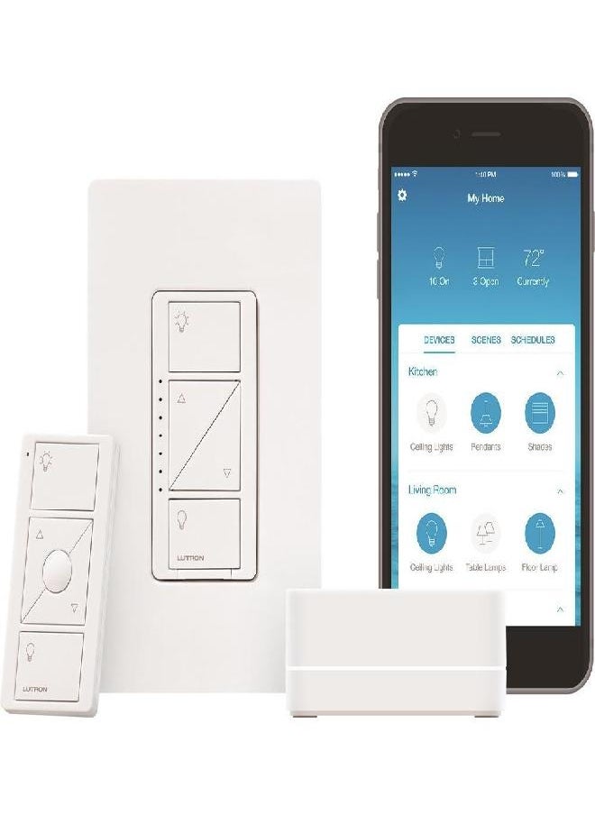LUTRON Lutron P-BDG-PKG1W Dimmer Switch Kit, White  - Image 2