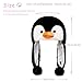 Audaisyly Funny Plush Animal Hat with Ear Flaps Soft Fleece Hats Cute Bunny Cap for Kids Women Girls Cosplay Party Holiday Gifts Penguin - Image 4