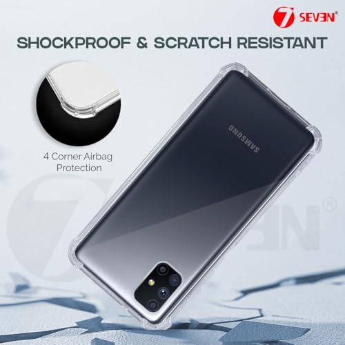 7-Seven 7SEVEN® Back Cover for Samsung Galaxy M51 Transparent Mobile Back Case Shock Proof Design Camera Edges Protection Crystal Clear Phone Case Silicon Soft TPU and Flexible Bumper Phone Cover - Image 5