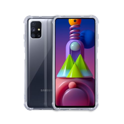 7-Seven 7SEVEN® Back Cover for Samsung Galaxy M51 Transparent Mobile Back Case Shock Proof Design Camera Edges Protection Crystal Clear Phone Case Silicon Soft TPU and Flexible Bumper Phone Cover - Image 1