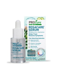 Rosacare Face Serum Ultrahydrating Rosacea Treatment With Hyaluronic Acid & Niacinamide Moisturizing Instant Redness Relief To Reduce Skin Dryness 1.08 Fl Oz (32Ml)