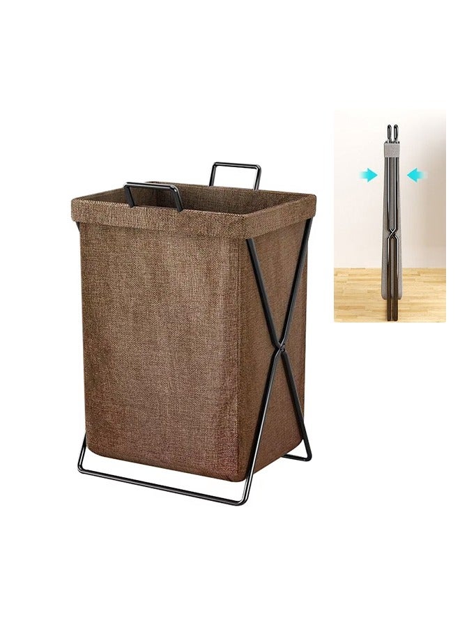 YelaJoy High Quality Dirty Clothes Storage Basket Foldable Collapsible Dirty Clothes Storage Organizer Steel Frame Laundry Hamper - Image 1