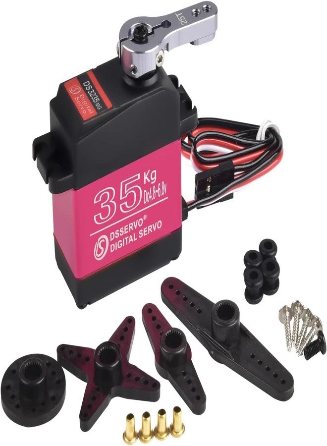REES52 Steering Servo Motor DS3235MG 270Degree 35KG High Torque - Full Metal Gear Digital Servo Baja Servo Waterproof Servo Mechanical arm Fittings servo for Robotic RC Car (Control Angle 270°) - Image 1