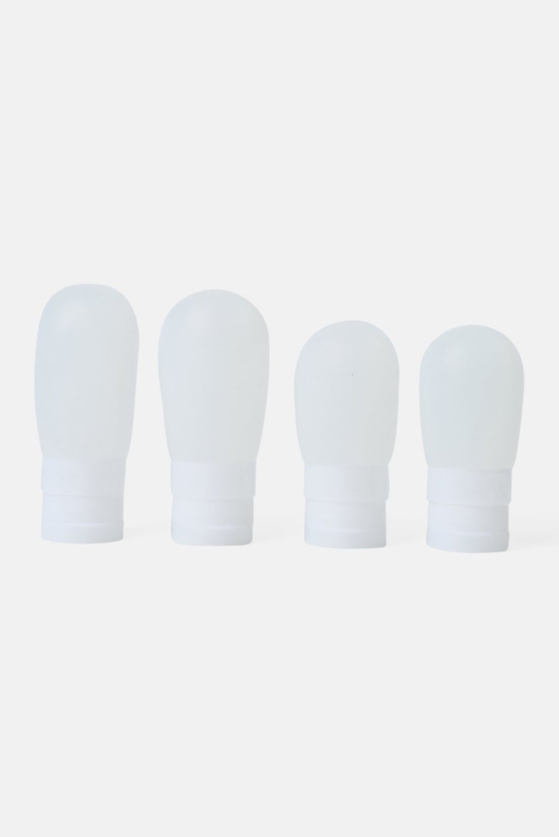 Miamica 4 قطع زجاجات متوافقة وحقيبة مستلزمات السفر، شفافة - Image 2