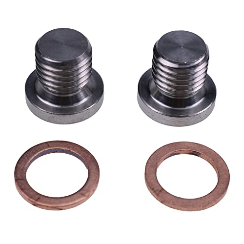 JZGRDN 2X Oil Drain Plug & Washer 7052306 5812232 Compatible with Polaris Sportsman RZR Ranger Scrambler 570 600 700 800 850 1000 - Image 3