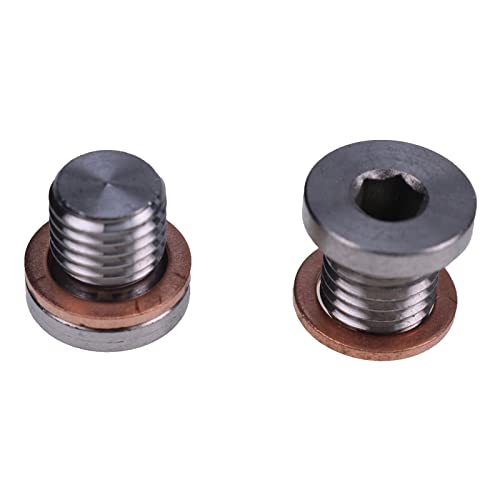JZGRDN 2X Oil Drain Plug & Washer 7052306 5812232 Compatible with Polaris Sportsman RZR Ranger Scrambler 570 600 700 800 850 1000 - Image 5