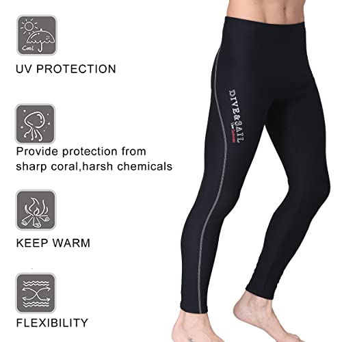 DIVE & SAIL Wetsuit Pants 1.5mm Neoprene Pants for Men Surfing Pants Diving Pants Keep Warm for Diving Swimming Snorkeling Scuba Sailing Surfing 2XL Size LP010M-2XL - Image 5