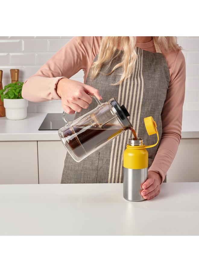 Insulated flask, stainless steel/yellow, 0.5 l  - Image 3