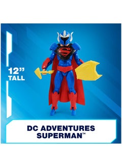 DC Comics , Superman Man Of Steel Action Figure, Dc Adventures, 12-Inch, 9 Accessories, Collectible Superhero Kids Toys For Boys And Girls, Ages 4+  - Image 4