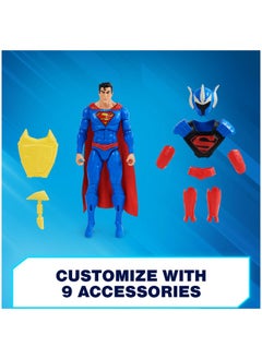 DC Comics , Superman Man Of Steel Action Figure, Dc Adventures, 12-Inch, 9 Accessories, Collectible Superhero Kids Toys For Boys And Girls, Ages 4+  - Image 3