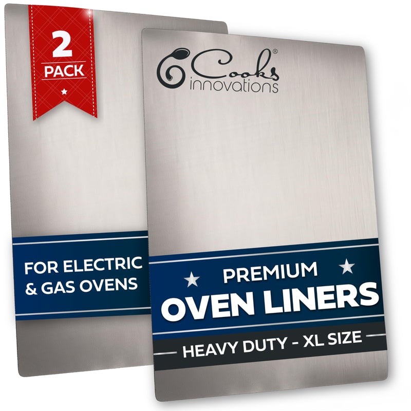 Cooks Innovations Non-Stick Oven Protector Mat - 2 Heavy Duty Nonstick Oven Rack Liners to Protect Convection, Electric, Gas, & Microwave Ovens - BPA & PFOA Free Heat Resistant Baking Mat - Image 1