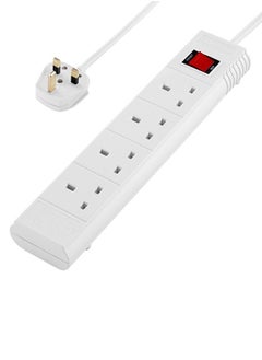 LAWAZIM Heavy duty 4 Way Extension Cable with on/off buttons | 5 Meters | 2990W  - Image 1