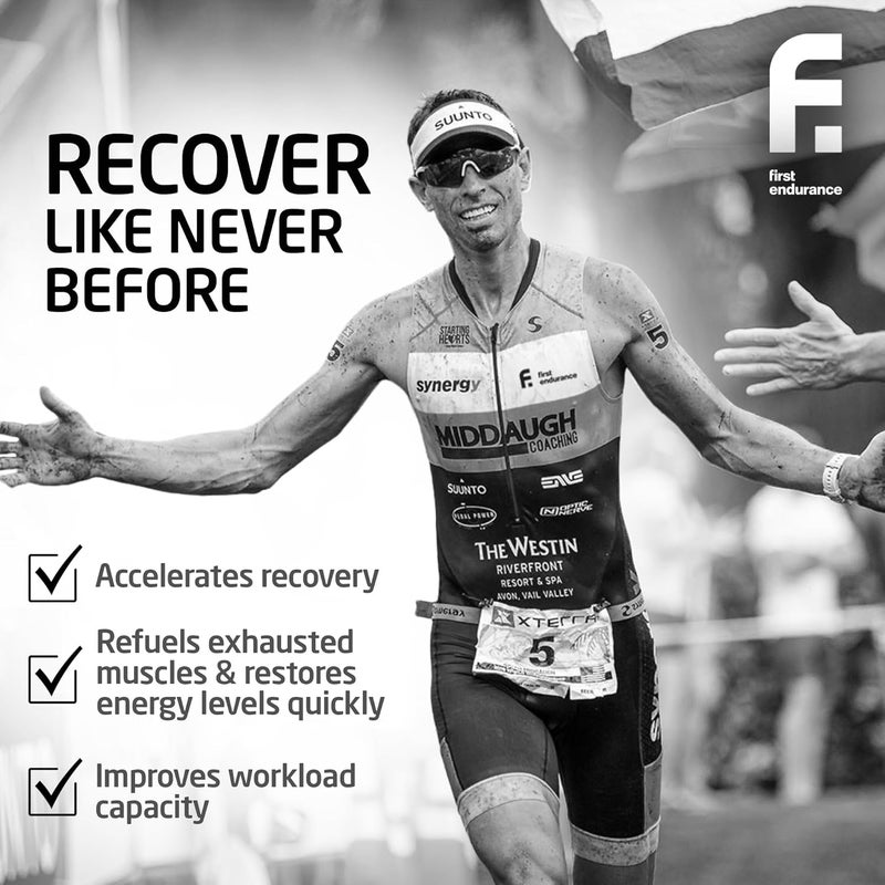 FIRST ENDURANCE Ultragen Workout Recovery Drink Powder Protein Mix Boosts Energy Accelerates Recovery  Chocolate 15 Servings - Image 5