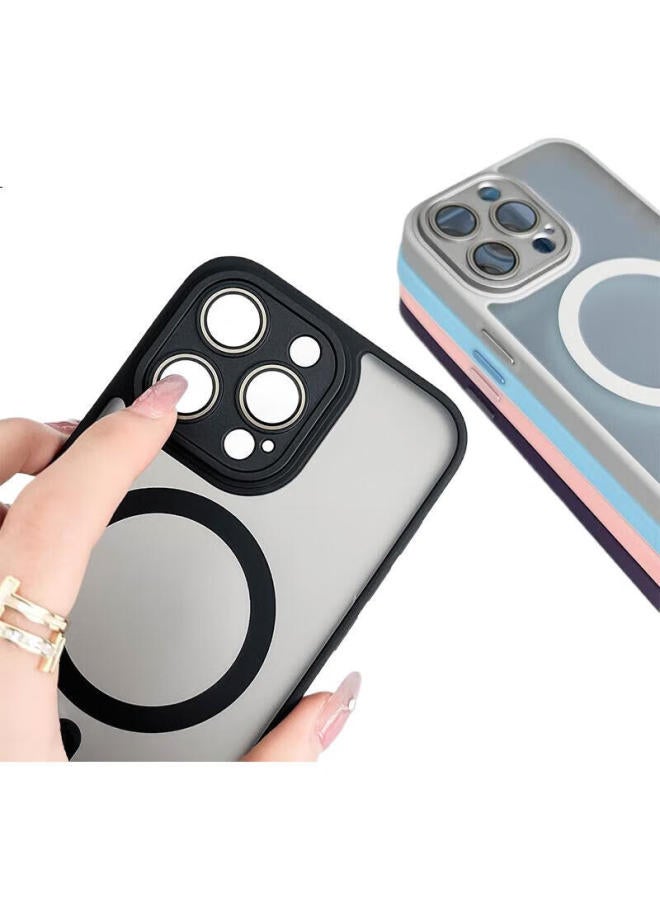 kelleia Kalaio, Iphone 14 Pro Max Case, Magnetic Iphone 14 Pro Max Protective Cover, Magsafe Charging With Camera Lens Film, Ultra-Thin Skin-Friendly Frosted Anti-Drop Case, Black - Image 2