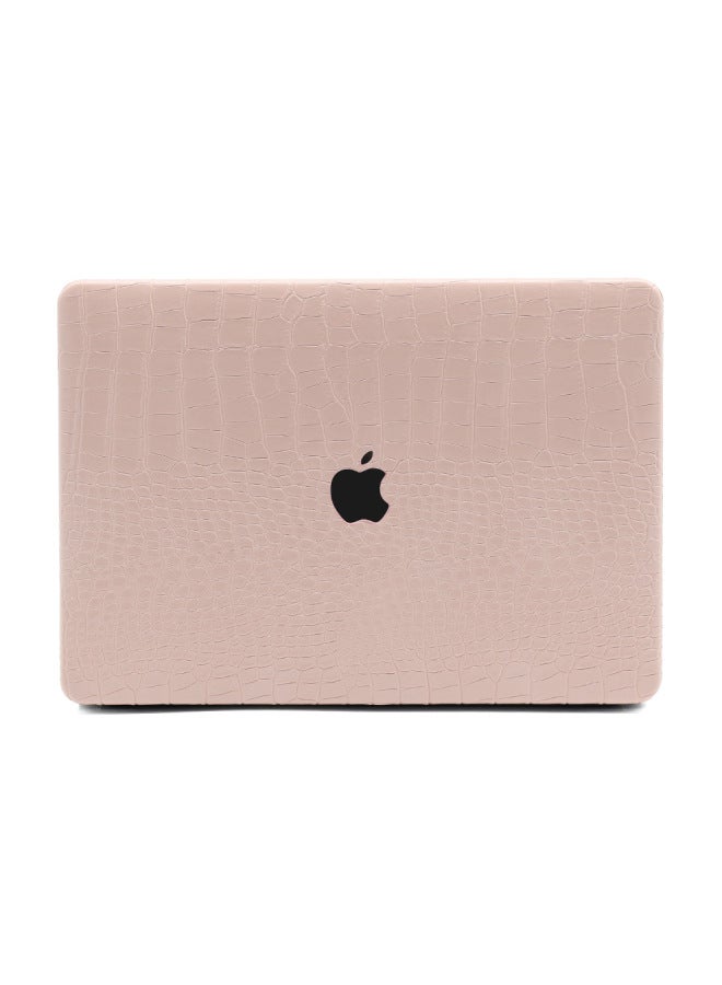 ينطبق على حافظة حماية كمبيوتر Apple Macbookpro حافظة حماية للكمبيوتر المحمول Air13 بنمط تمساح - اللون: AH1139- 1001U أبيض (متوفر) - مجوف (خلفية بيضاء) - الطراز المطبق: 2025-2022air13(A2681/A3113/A3240) - Image 5