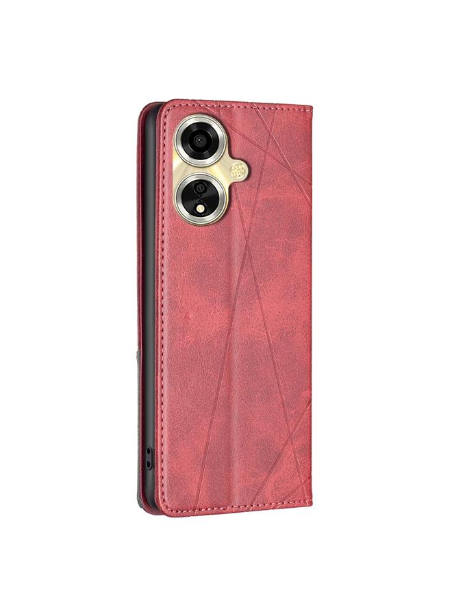 اس-توب جراب هاتف OPPO A59 5G جراب جلدي مغناطيسي غير مرئي منشوري - Image 4