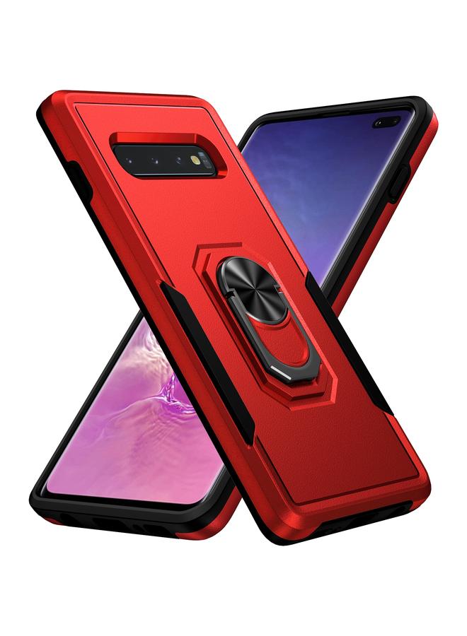 The Bros Case For Samsung Galaxy S10+ Pioneer Armor Heavy Duty PC + TPU Holder Phone Case