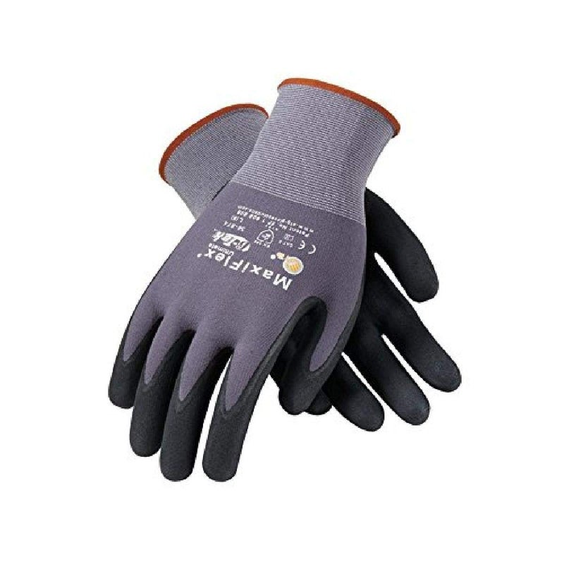 MaxiFlex PIP 34874XL Ultimate 34874 Foam Nitrile Palm Coated Gloves Gray XL1 Count Pack of 144