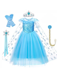 Snow Queen Costume for Girls - Princess Dress with Accessory Set for Birthday Parties, Cosplay, and Magical Playtime - Blue Kids Costume Collection Suitable for 130cm - pzsku/Z7436146A0BEBC3C2915AZ/45/_/1713834014/9b2a5a14-7c4f-4fa7-a363-aedf39b4daed