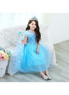 Snow Queen Costume for Girls - Princess Dress with Accessory Set for Birthday Parties, Cosplay, and Magical Playtime - Blue Kids Costume Collection Suitable for 130cm - pzsku/Z7436146A0BEBC3C2915AZ/45/_/1713834016/4c936013-5353-4b00-a35b-0f3420960ca5