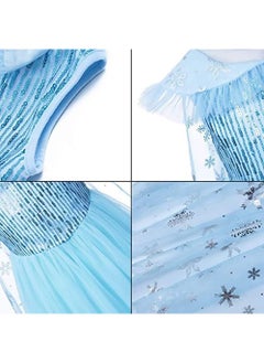 Snow Queen Costume for Girls - Princess Dress with Accessory Set for Birthday Parties, Cosplay, and Magical Playtime - Blue Kids Costume Collection Suitable for 130cm - pzsku/Z7436146A0BEBC3C2915AZ/45/_/1713834041/f4e5e076-b881-4f52-816b-f620be7dfc44