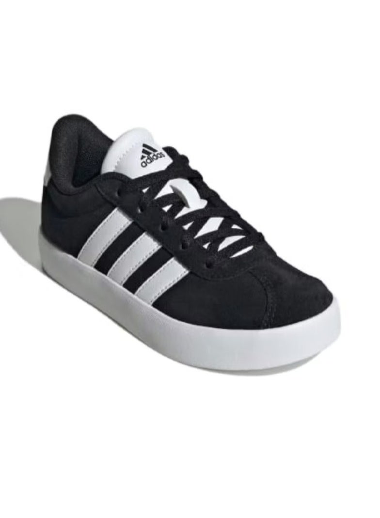 VL Court 3.0 Kids' Shoes, Model ID6313, Black and White, Size US10-28F - Image 3