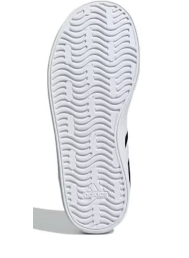 VL Court 3.0 Kids' Shoes, Model ID6313, Black and White, Size US10-28F - Image 2