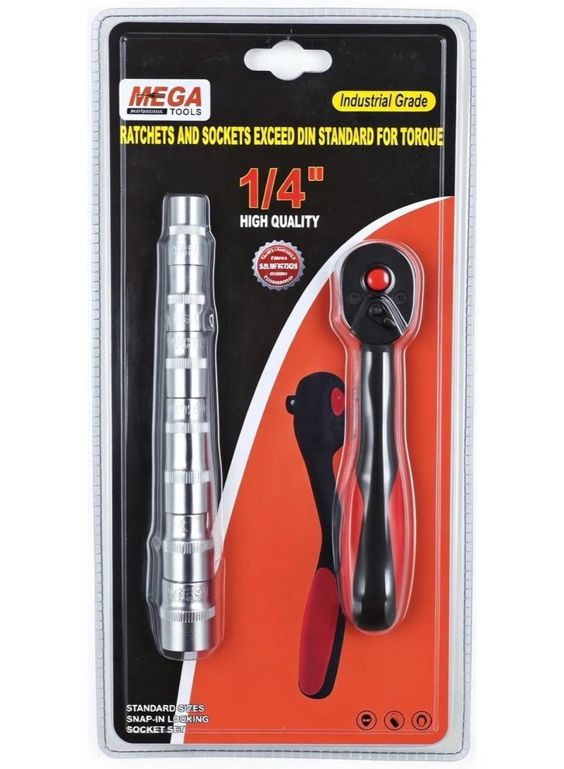 ميجا تولز تتجاوز المقابس والمقابس الصناعية من الدرجة 1/4 معيار DIN لعزم الدوران