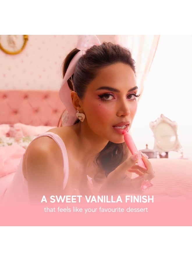 indē wild Dewy Lip Treatment Sweet Treat | Pink Tint | Non-Sticky | Lip tint, balm, plumper all-in-1 | Overnight Repair Vegan Lip Balm & Moisturizer | Lasts for 8+ hour | With Natural Desi Ghee, Shea Butter, Squalane & Hyaluronic Acid | Hydrating Korean Formulation | 15ml - Image 3