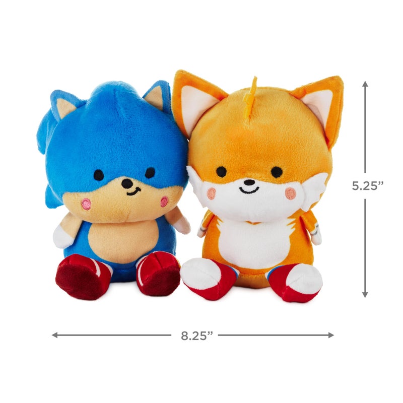 Hallmark Better Together Sega Sonic The Hedgehog Magnetic Plush Toys (Sonic and Tails) Set of 2  Gift for Kids and Fans - Image 3