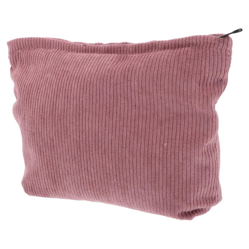 Corduroy Makeup Bag for Women Soft Portable Cosmetic Pouch Toiletry Travel Organizer - Image 2