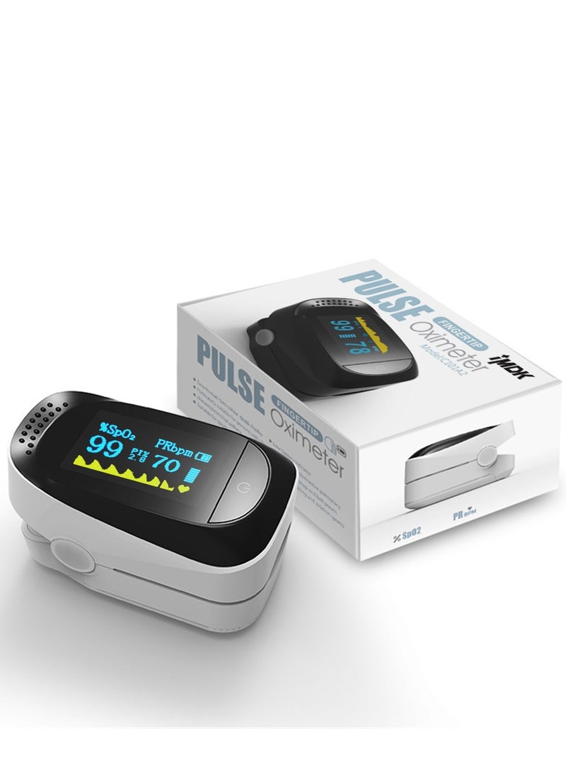 Fingertip Pulse Digital Oximeter Oxygen Monitor with 4 Directions Display Digital Finger Pulse Oximeter Heart Rate Detector Finger Clip Pulse Oximeter Monitor LED Display Blood Oxygen Sensor - Image 1