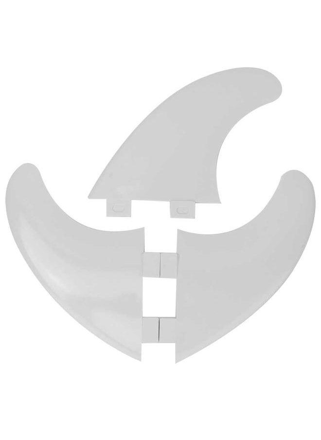 Thoraya 3 Pcs Durable Plastic Skeg Tracking Fin Integral Fins for Kayaks Canoes Rowing Boats(white)  - Image 5