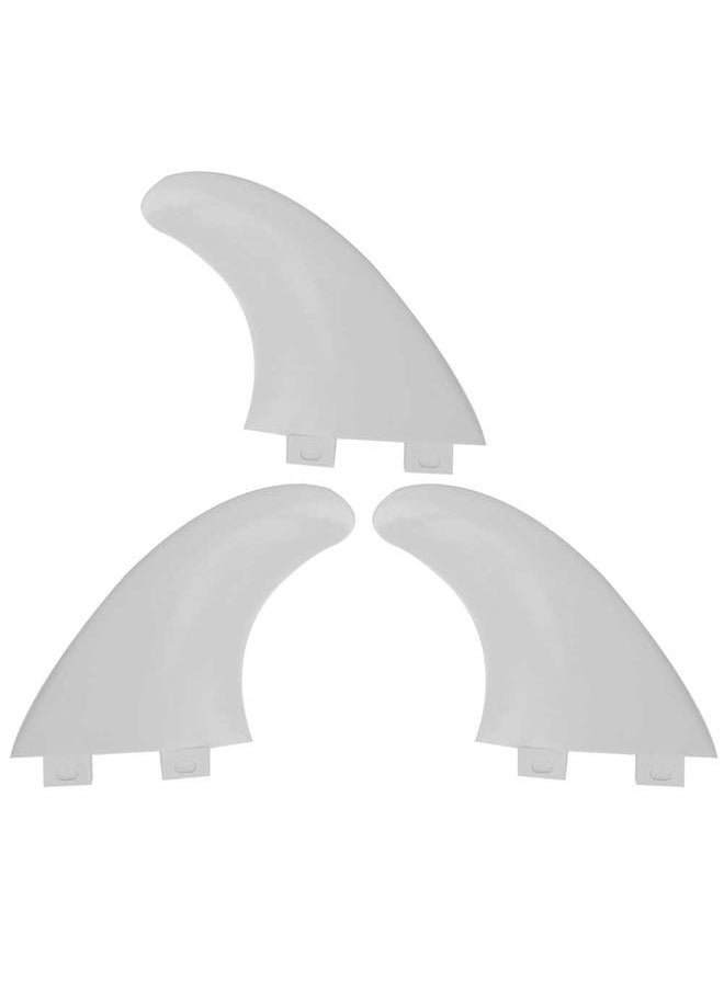 Thoraya 3 Pcs Durable Plastic Skeg Tracking Fin Integral Fins for Kayaks Canoes Rowing Boats(white)  - Image 1