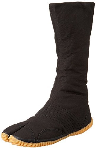 Marugo Tabi boots Ninja Shoes Jikatabi (Outdoor tabi) MATSURI JOG 12 Size: 25.5 cm (US size 7.5), Color: Black - Image 1