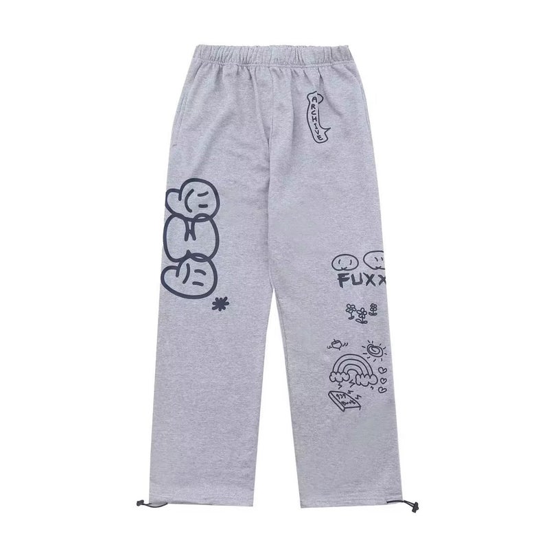 Korean Casual 939 Graffiti Joggers Unisex Size Table - Image 2