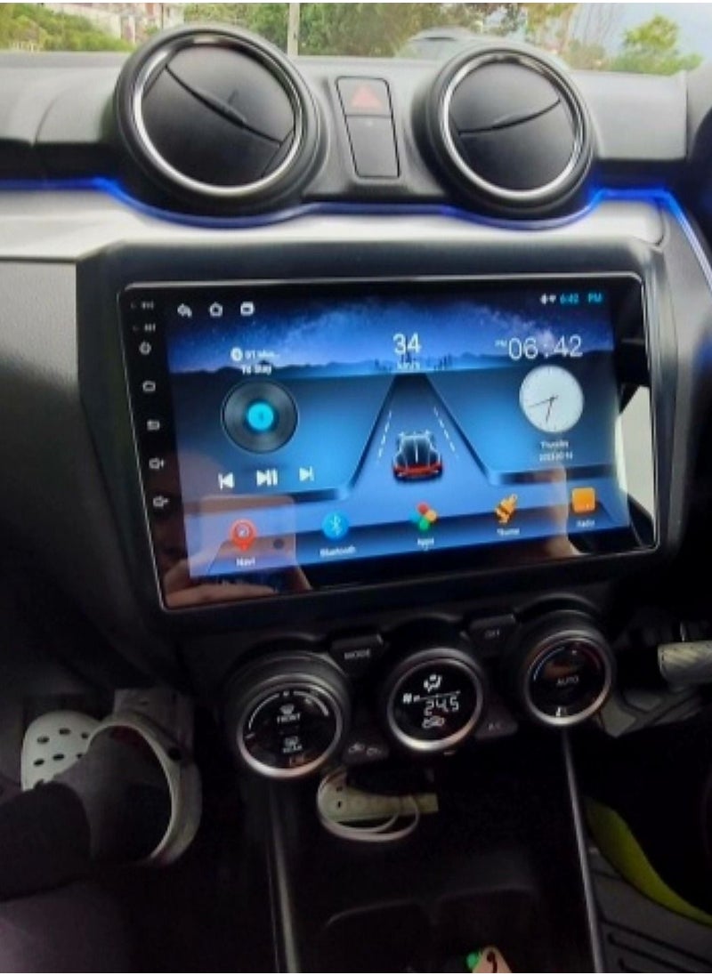 RAYMOS - Android Screen For Suzuki Swift 2016 To 2021 4 GB RAM Support Apple Carplay Android Auto Wireless QLED Touch Screen AHD Camera Included SIM Card Support Bluetooth Offline Online Maps Support - Image 1